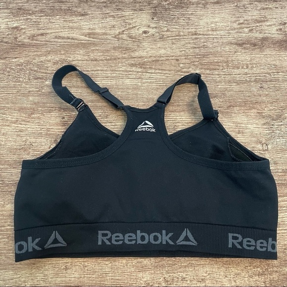 Reebok Black Razor Back Sports Bra - Picture 2 of 3
